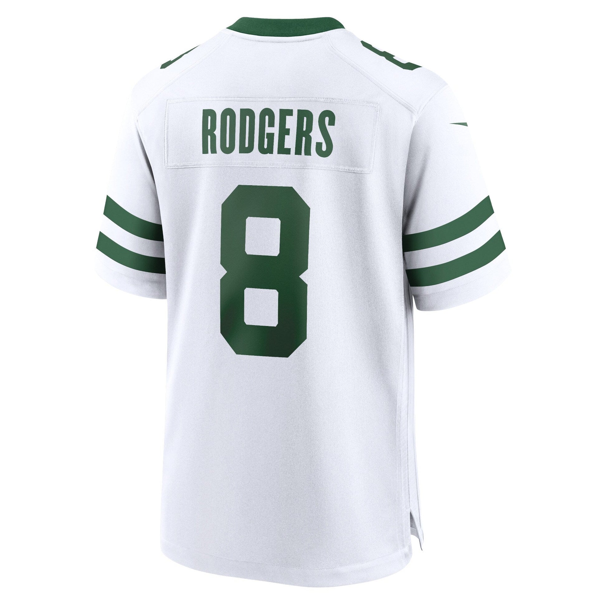 Aaron Rodgers New York Jets Game Jersey - Legacy White football jersey product view 3