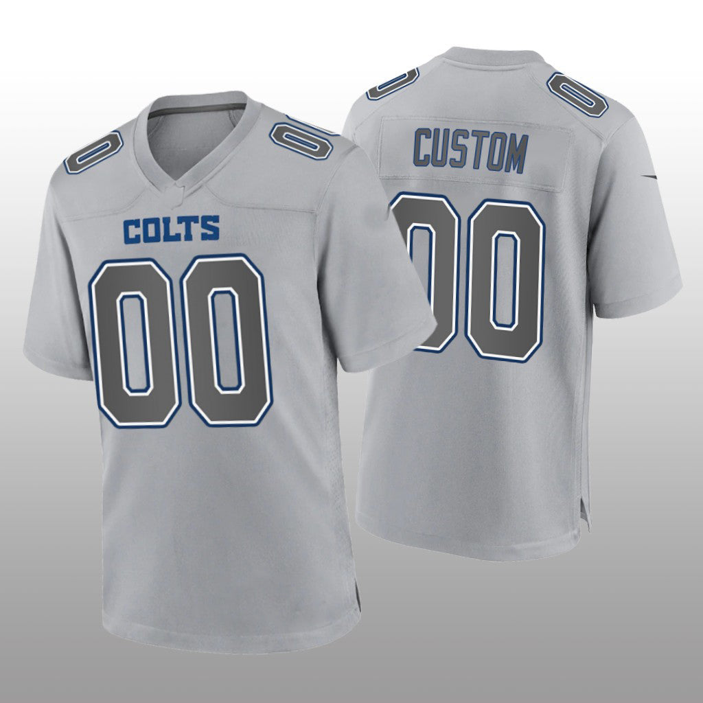 Custom1 Indianapolis Colts Gray Game Atmosphere Jersey1 Stitched Jersey1 Football Jerseys football jersey product view 1