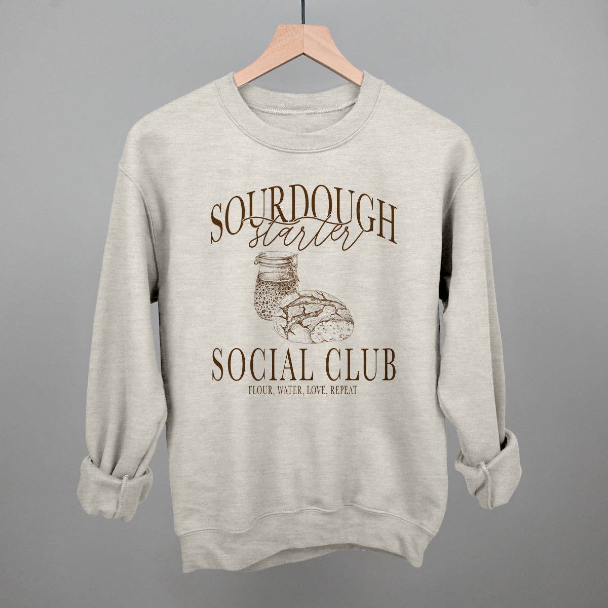 Sourdough Starter Social Club Unisex T-shirt, Sweatshirt, Hoodie, Long Sleeve Tee - T-Shirt, Sweatshirt, Hoodie