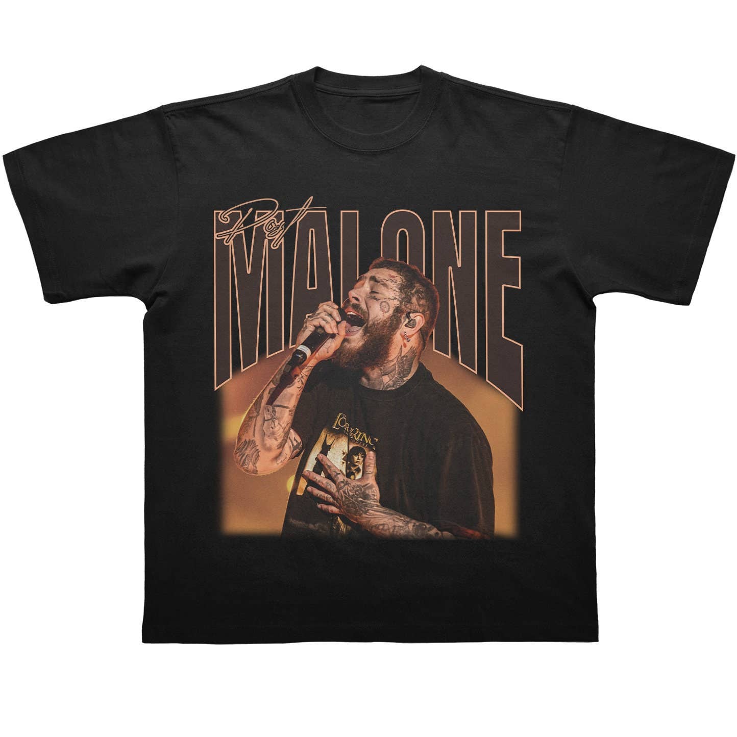 Bootleg Post Malone Graphic Tee - Vintage Fan Gift Shirt Unisex T-shirt, Sweatshirt, Hoodie, Long Sleeve Tee - T-Shirt, Sweatshirt, Hoodie