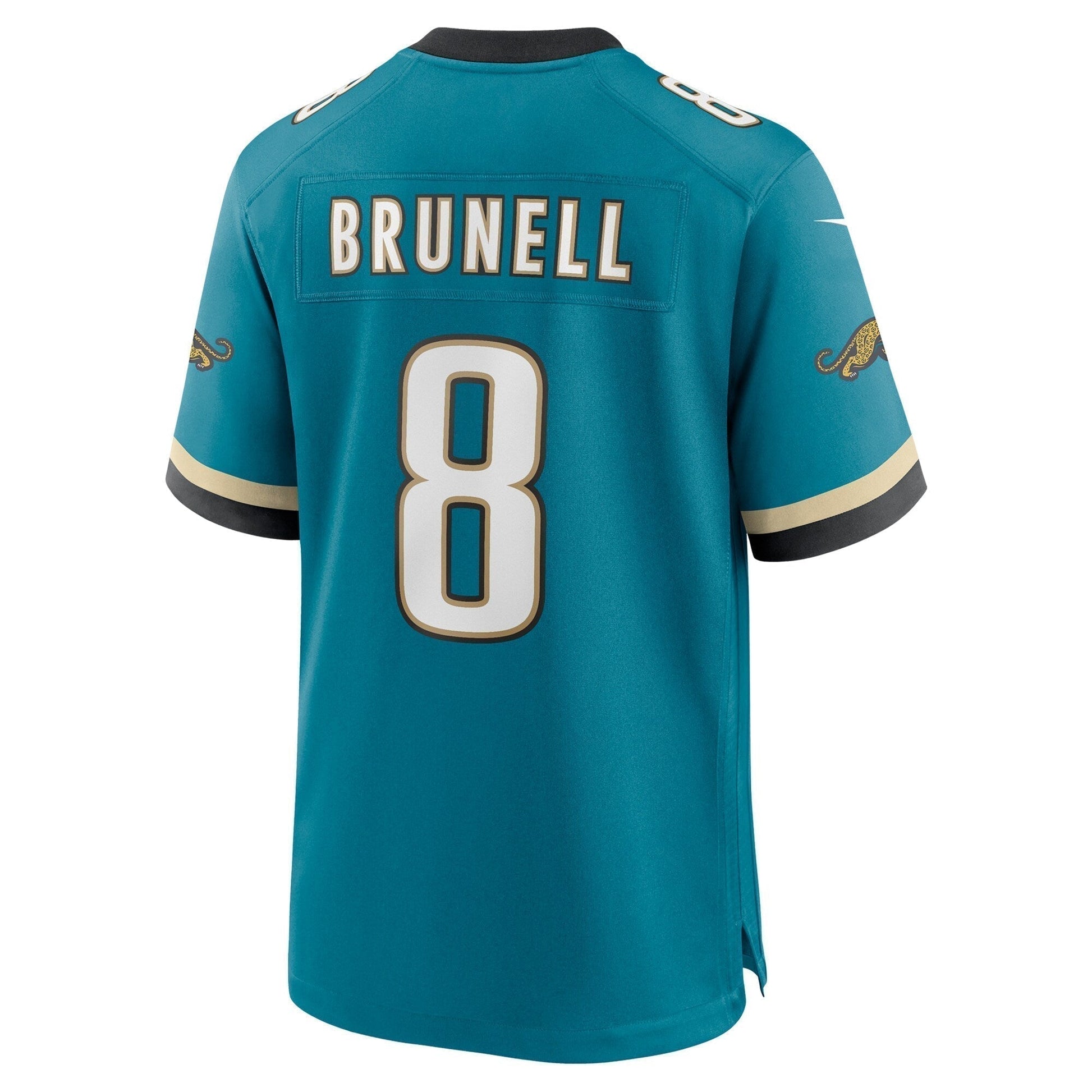 Mark Brunell Jacksonville Jaguars Prowler Throwback Retired Game Jersey - Teal football jersey product view 3