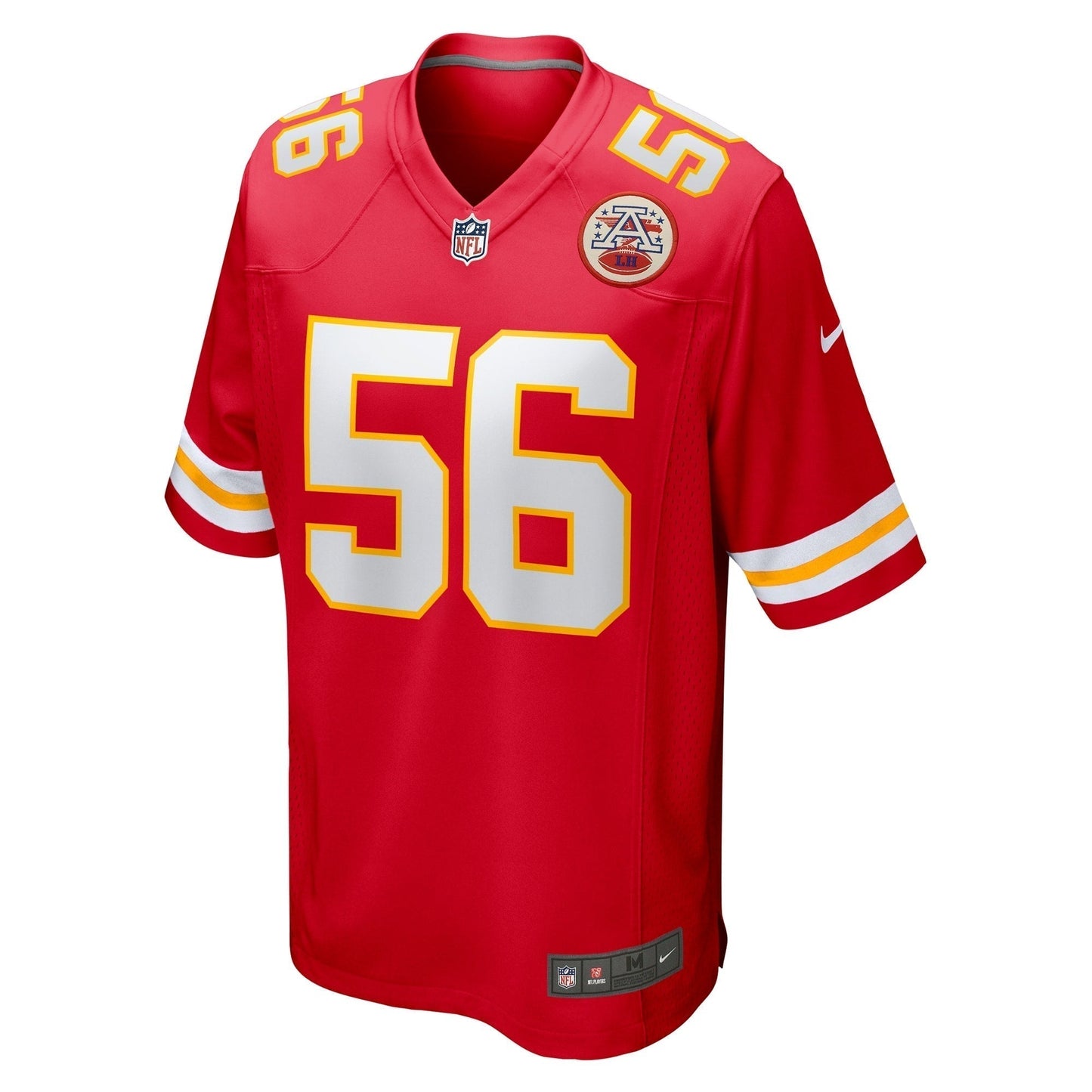 George Karlaftis Kansas City Chiefs Game Jersey - Red football jersey product view 3