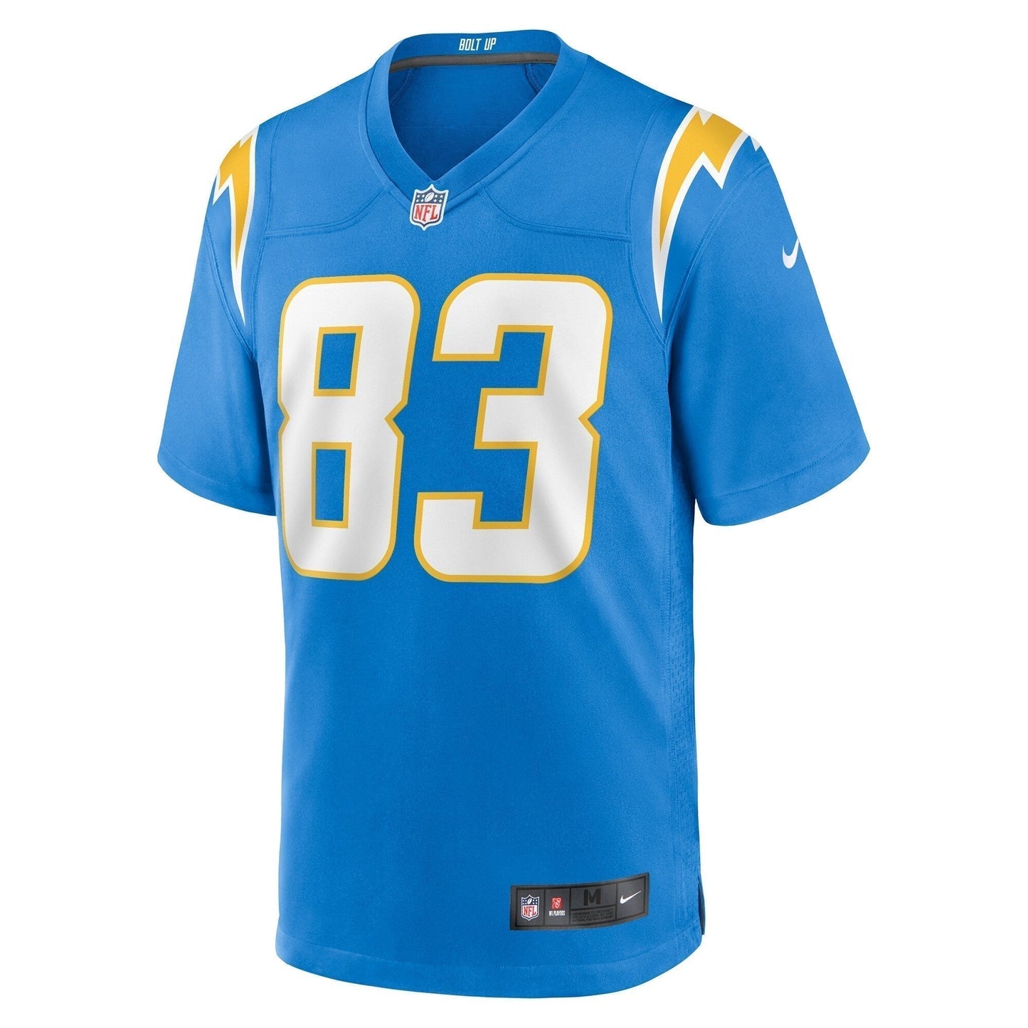 Nick Vannett Los Angeles Chargers Team Game Jersey - Powder Blue football jersey product view 2