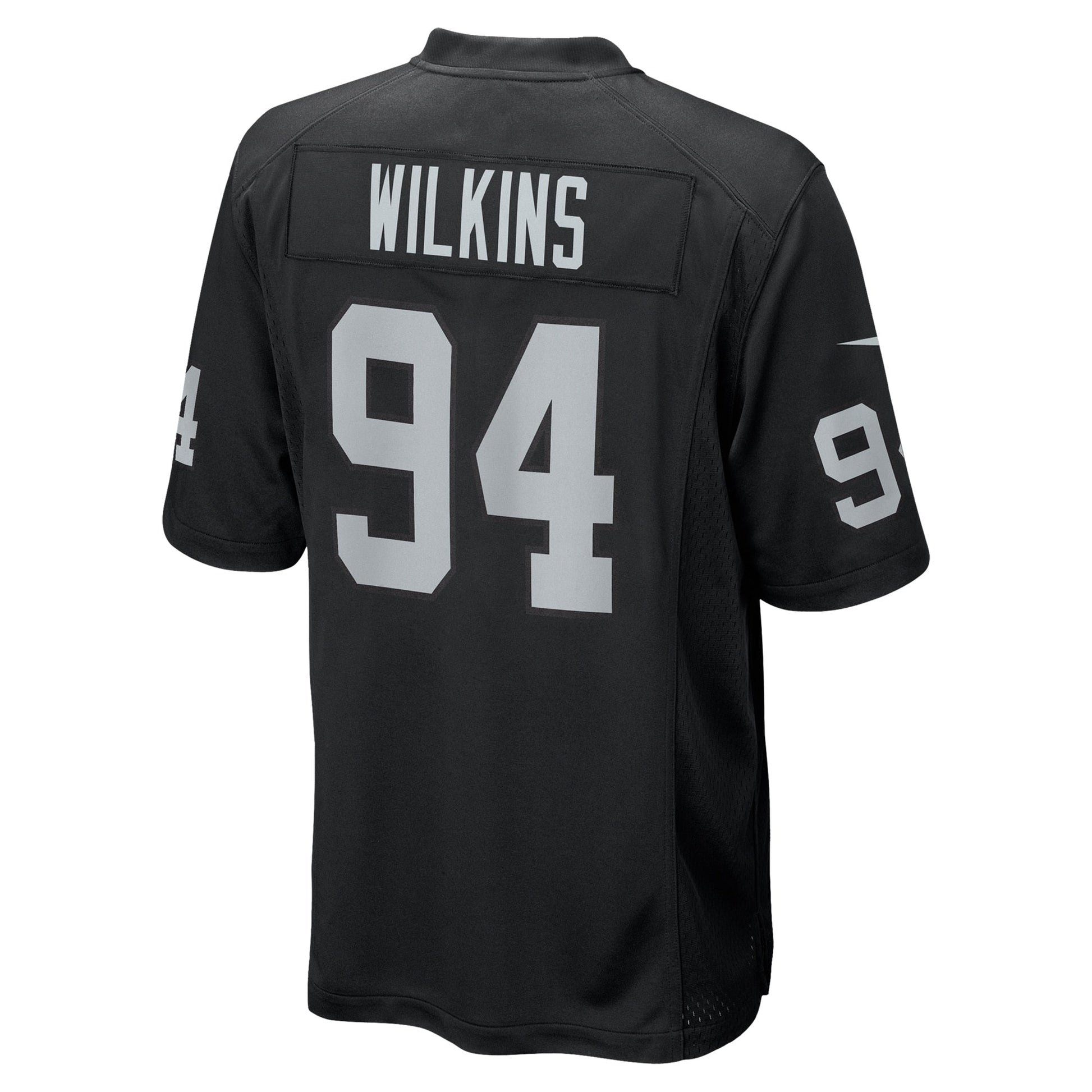 Christian Wilkins Las Vegas Raiders Team Game Jersey - Black football jersey product view 3