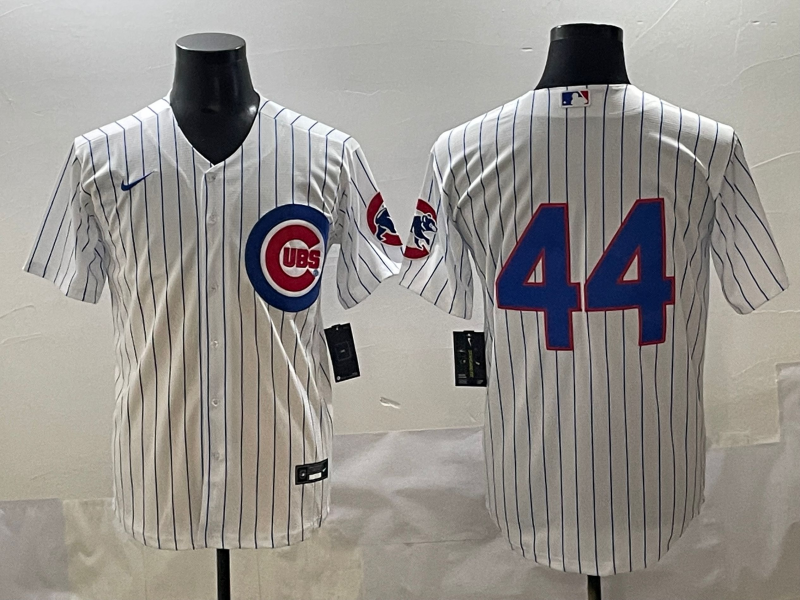 Men's Chicago Cubs Anthony Rizzo #44 White Replica Player Jersey baseball jersey product view 1