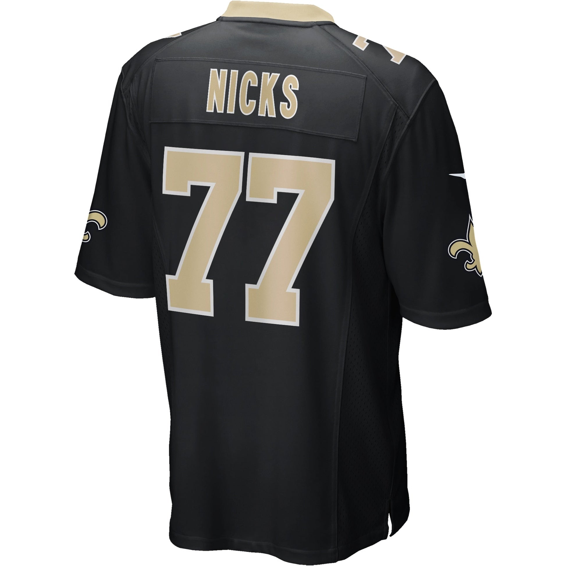 Carl Nicks New Orleans Saints Game Retired Jersey - Black football jersey product view 3