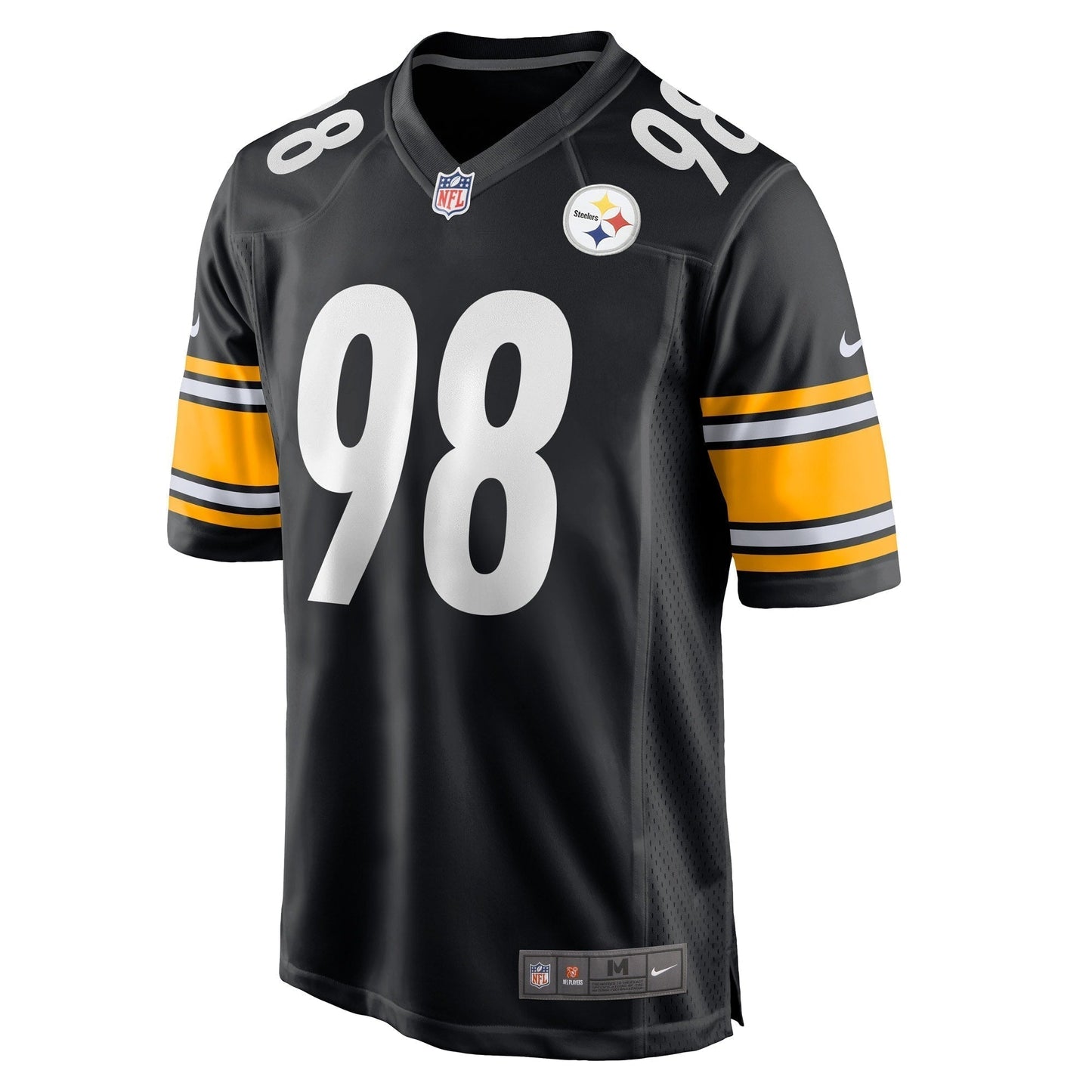 DeMarvin Leal Pittsburgh Steelers Game Jersey - Black football jersey product view 2