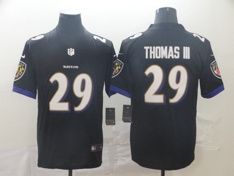 Men's Baltimore Ravens Earl Thomas III Black Game Jersey football jersey product view 1