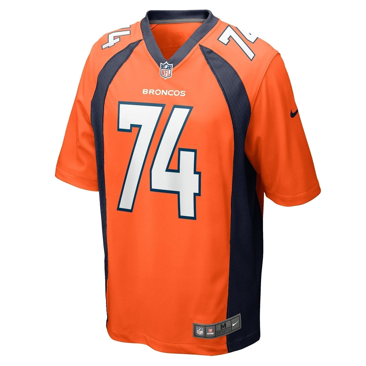 Ben Powers Denver Broncos Game Jersey - Orange football jersey product view 2