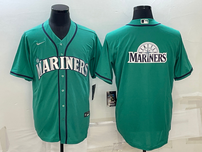 Men's Seattle Mariners Aqua Alternate Replica Team Jersey baseball jersey product view 1