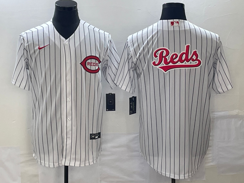 Men's Cincinnati Reds White 2022 MLB at Field of Dreams Game Authentic Team Jersey baseball jersey product view 1