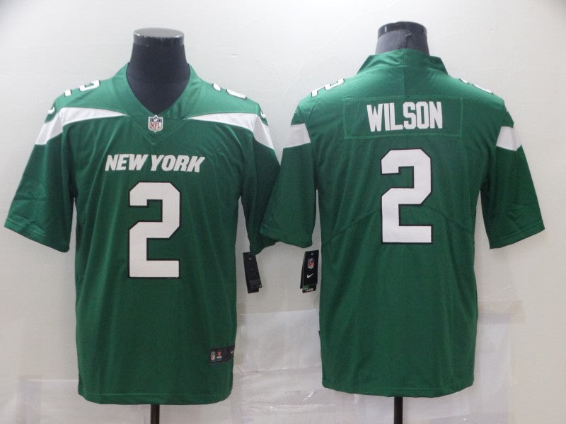 Men's New York Jets Zach Wilson Gotham Green Game Jersey football jersey product view 1