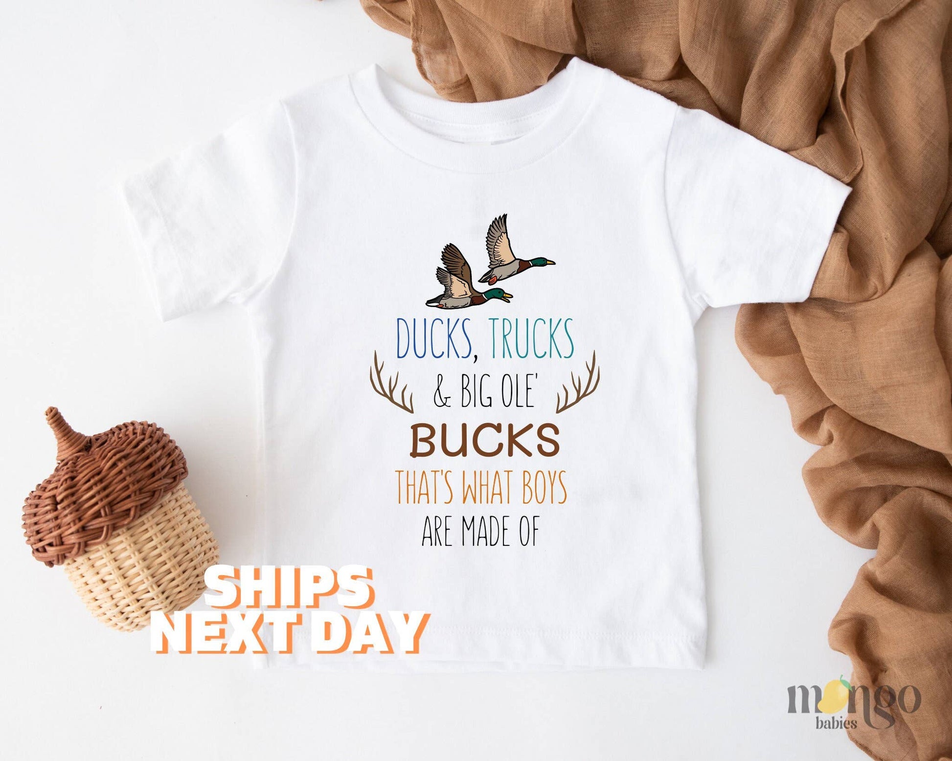 Ducks, Trucks & Big Ole' Bucks Toddler Hunting Shirt Unisex T-shirt, Sweatshirt, Hoodie, Long Sleeve Tee - T-Shirt, Sweatshirt, Hoodie