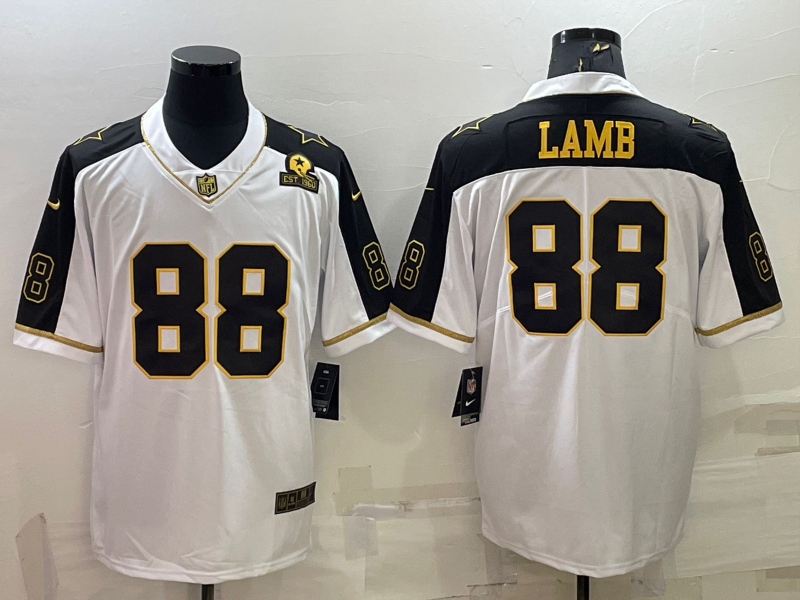 Men's Dallas Cowboys CeeDee Lamb White Player Jersey football jersey product view 1