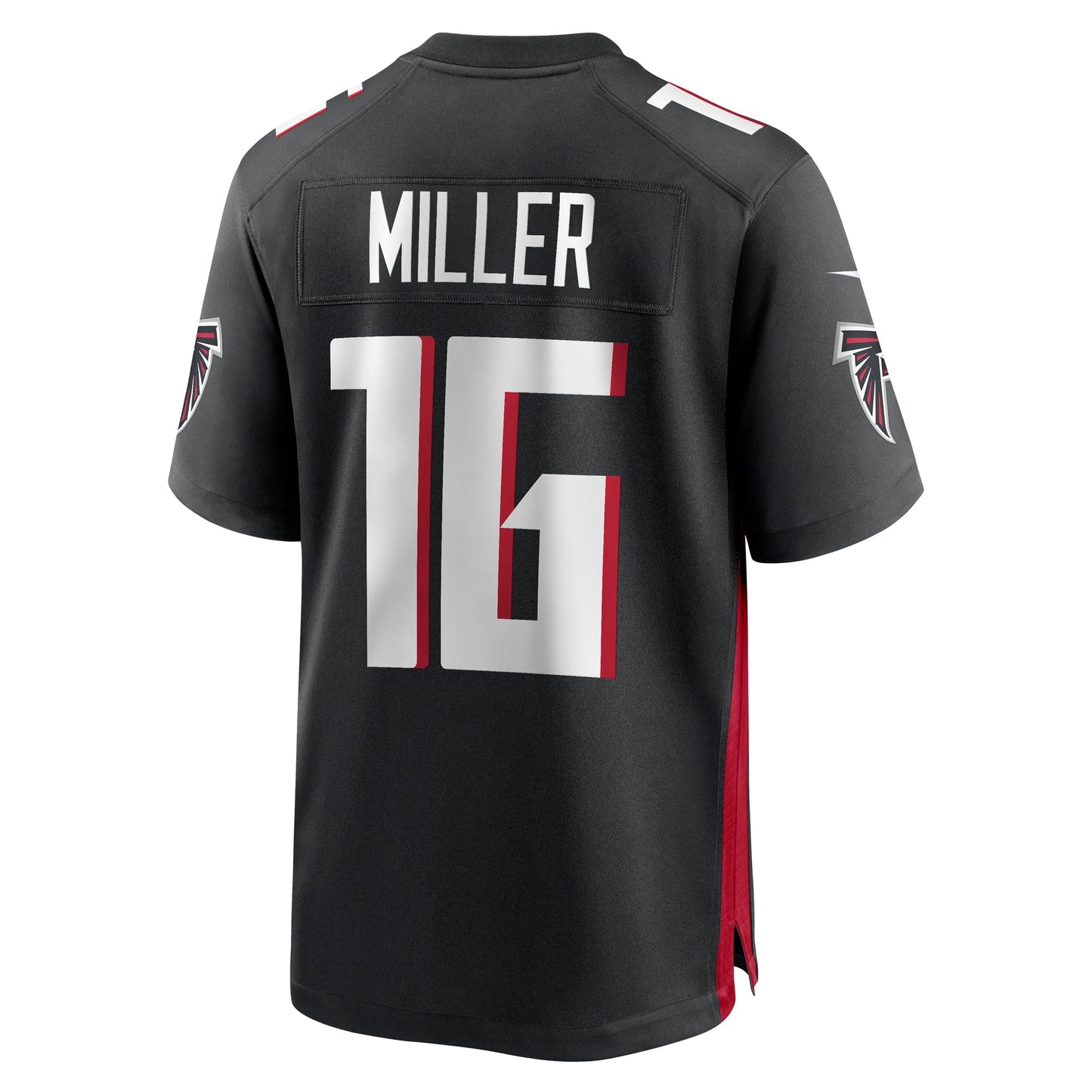 Scotty Miller Atlanta Falcons Game Jersey - Black football jersey product view 3