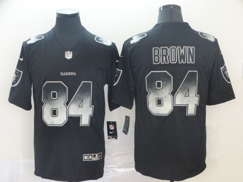 Men's Las Vegas Raiders Antonio Brown #84 Black Player Jersey1 football jersey product view 1