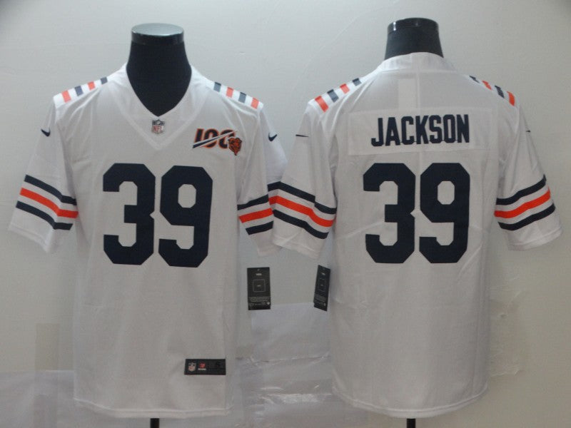 Men's Chicago Bears Eddie Jackson White Game Jersey football jersey product view 1