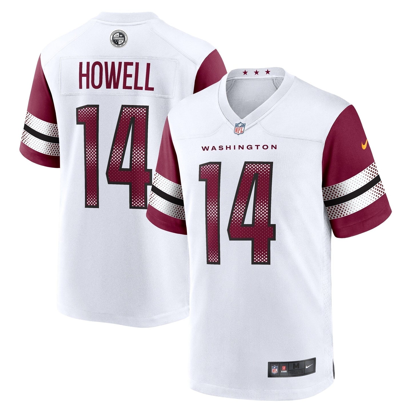 Sam Howell Washington Commanders Team Game Jersey - White football jersey product view 1