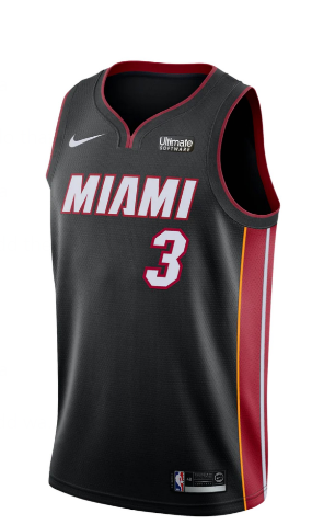 Dwayne Wade Heat Jersey sports jersey product view 1