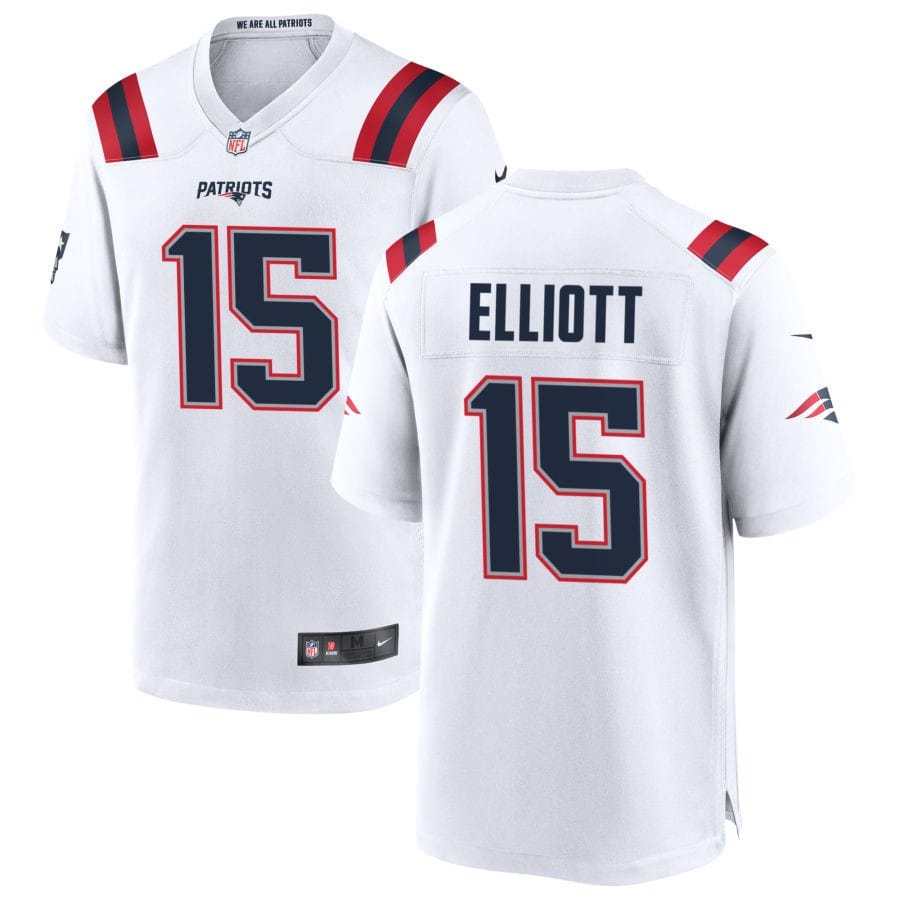 Ezekiel Elliott New England Patriots Jersey football jersey product view 1