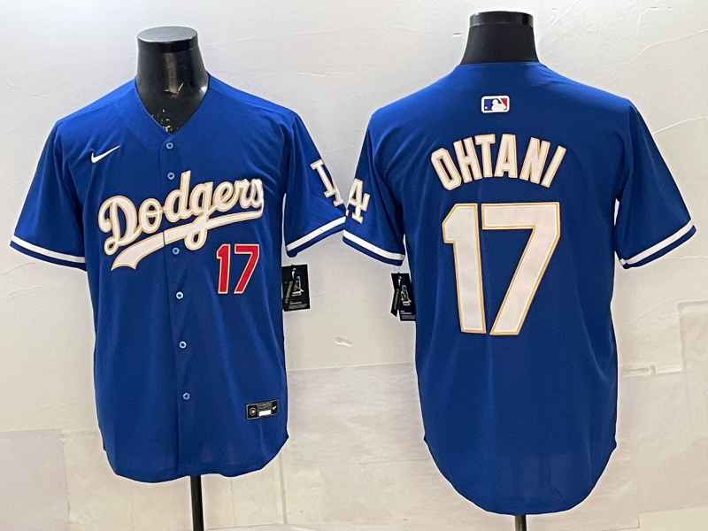 Men's Los Angeles Dodgers Shohei Ohtani #17 Royal Limited Player Jersey baseball jersey product view 1