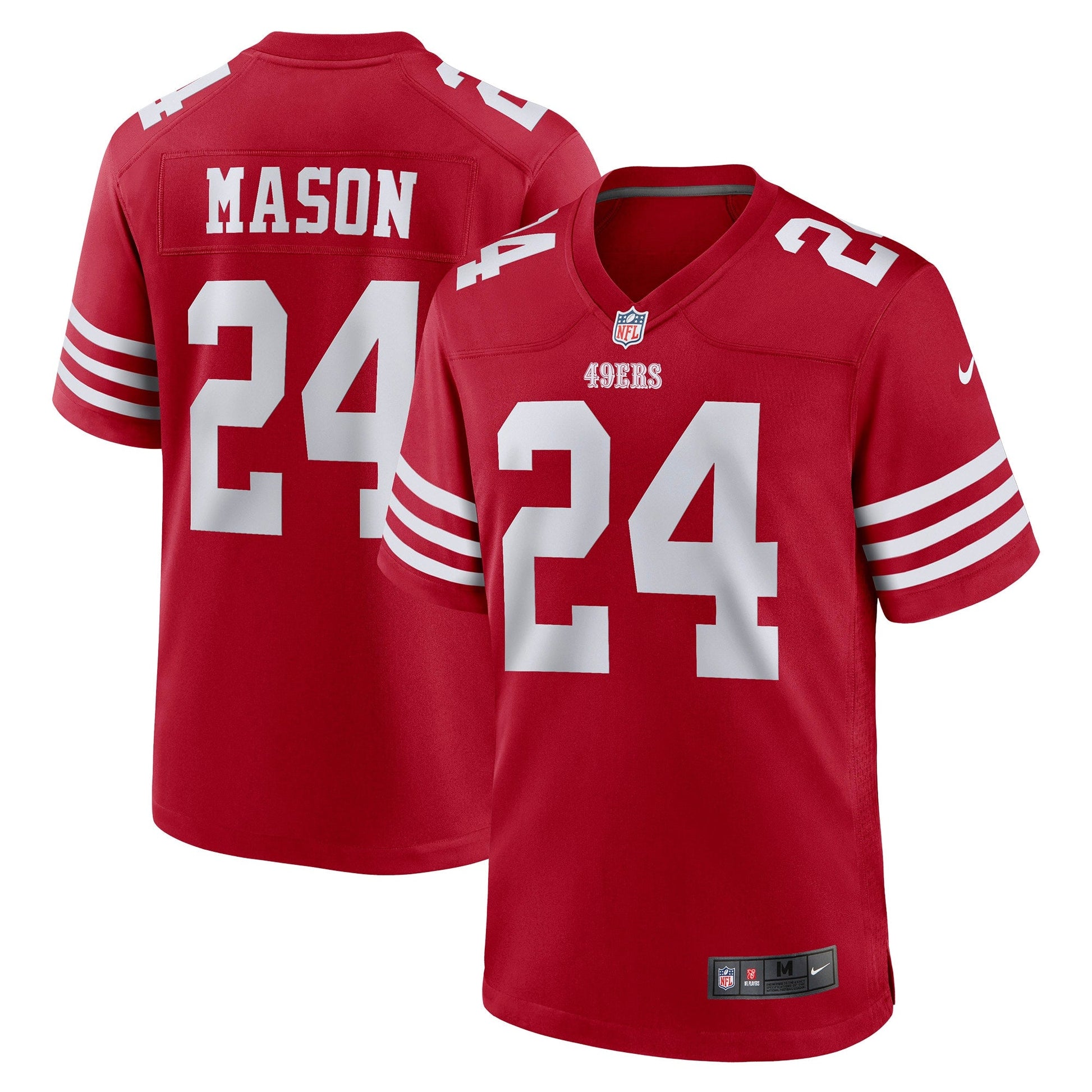 Jordan Mason San Francisco 49ers Jersey football jersey product view 1