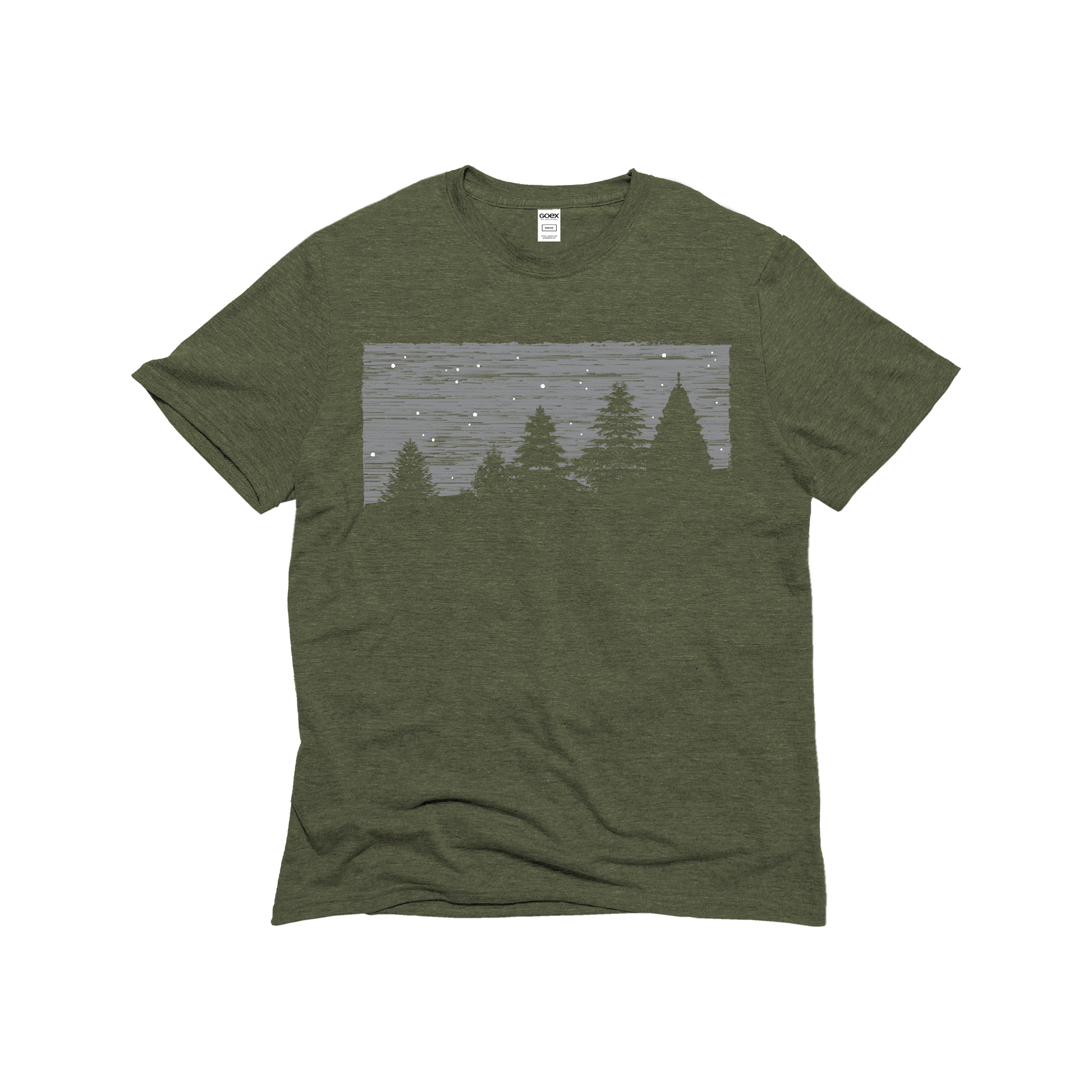 Cedar Trees - Olive Unisex Graphic Tee - 12pk Unisex T-shirt, Sweatshirt, Hoodie, Long Sleeve Tee - T-Shirt, Sweatshirt, Hoodie