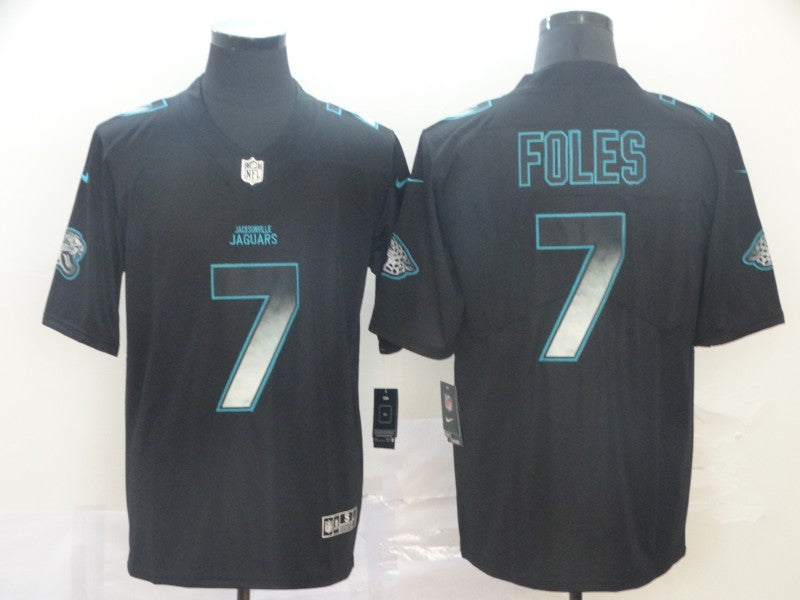 Men's Jacksonville Jaguars #7 Nick Foles Black Game Player Jersey1 football jersey product view 1