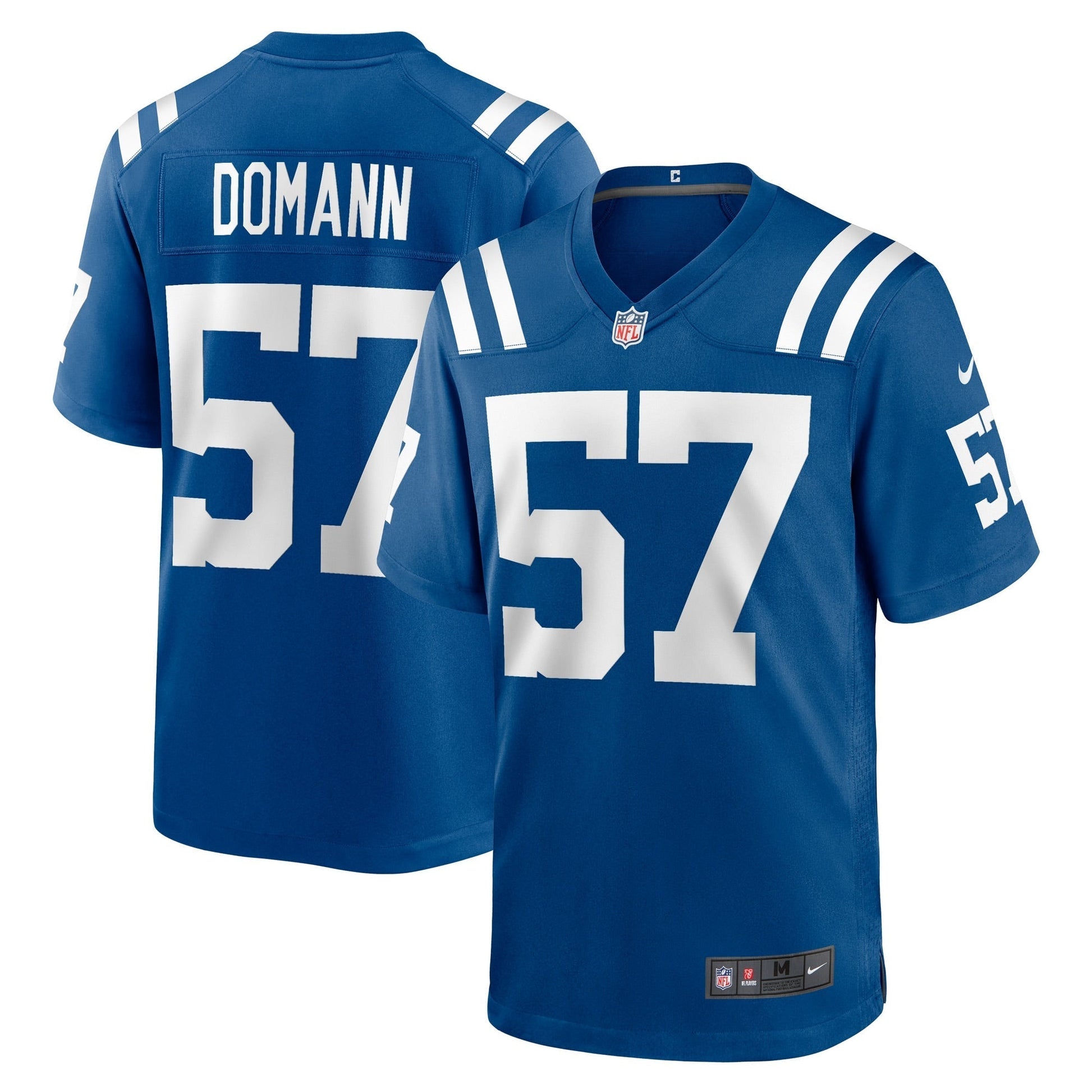 JoJo Domann Indianapolis Colts Game Jersey - Royal football jersey product view 1