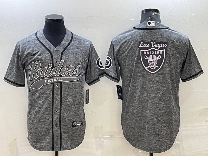 Men's Las Vegas Raiders Gray Player Jersey football jersey product view 1