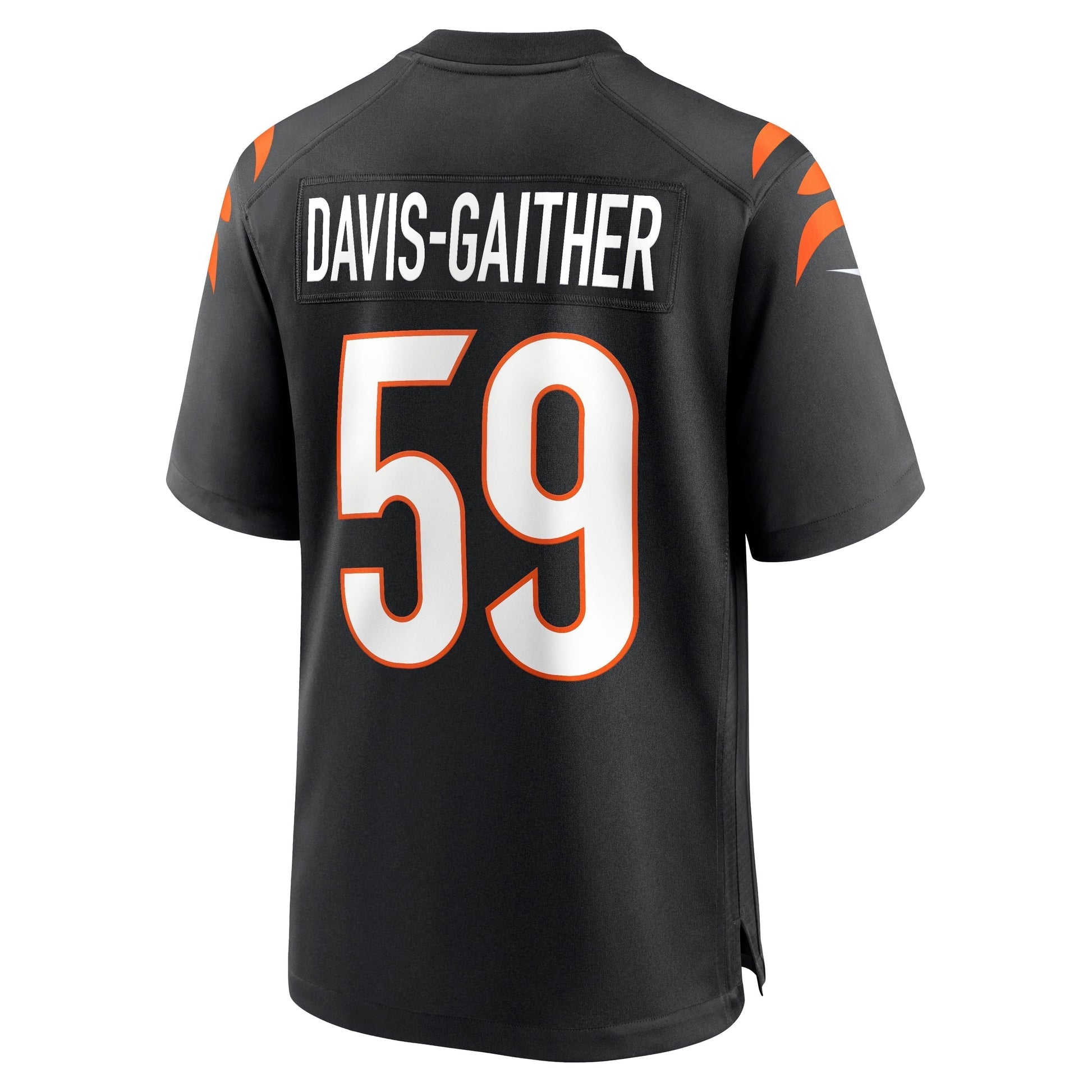 Akeem Davis-Gaither Cincinnati Bengals Game Jersey - Black football jersey product view 3