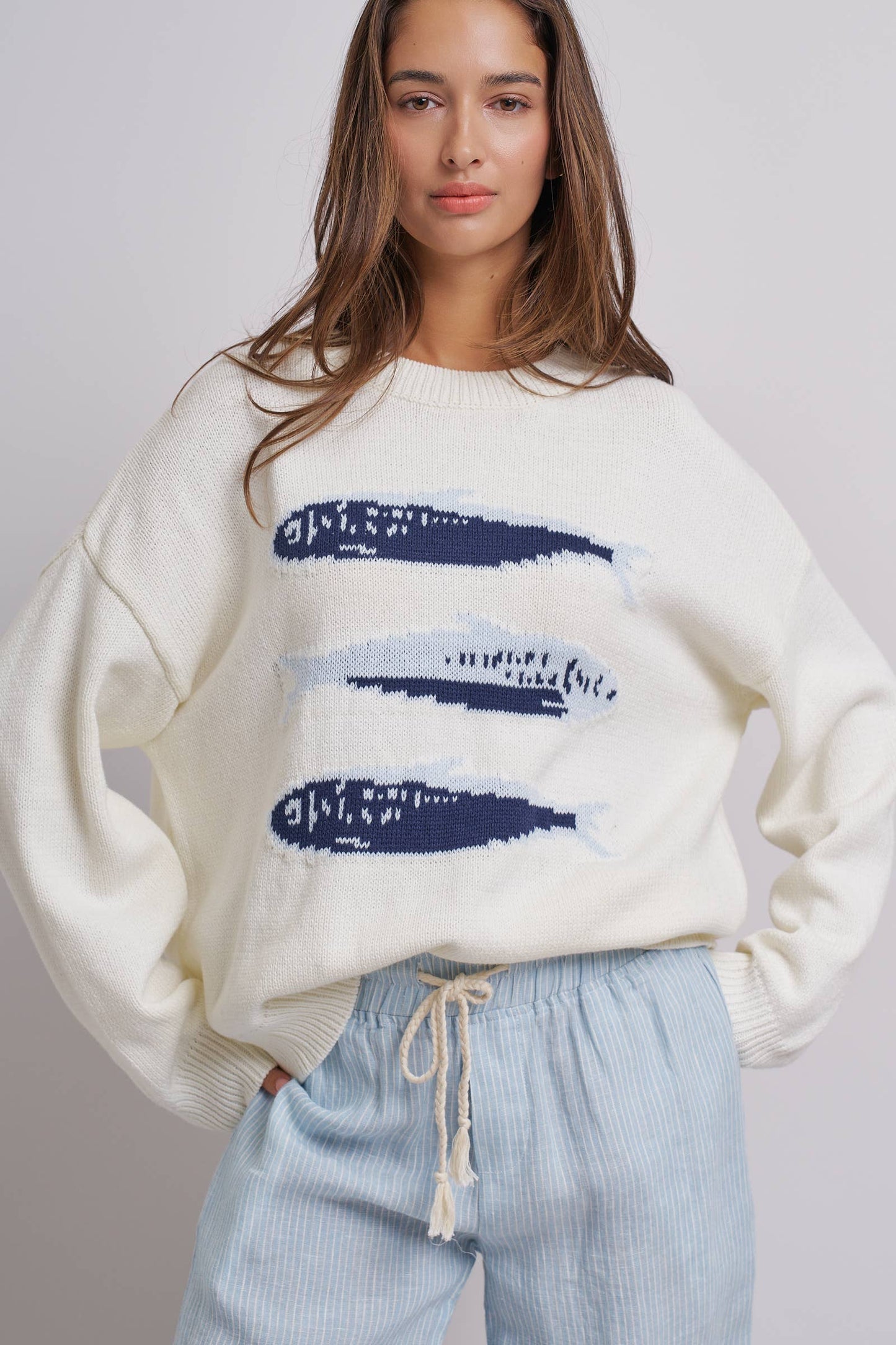 Graphic Oversized Drop-Shoulder Knit Sweater Unisex T-shirt, Sweatshirt, Hoodie, Long Sleeve Tee - T-Shirt, Sweatshirt, Hoodie