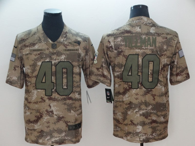 Men's Arizona Cardinals Pat Tillman #40 Camouflage Game Jersey1 football jersey product view 1