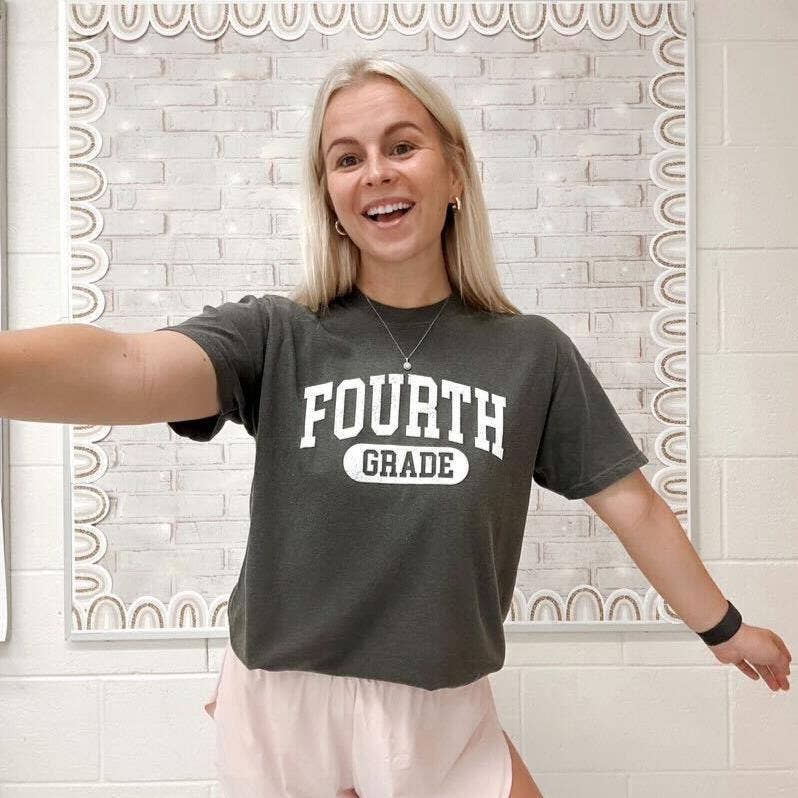 Fourth Grade Collegiate Unisex T-shirt, Sweatshirt, Hoodie, Long Sleeve Tee - T-Shirt, Sweatshirt, Hoodie