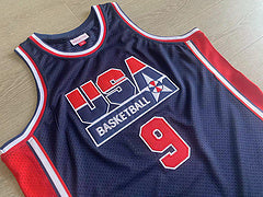 Dream Team Jordan BLUE 9 MN basketball jersey product view 3