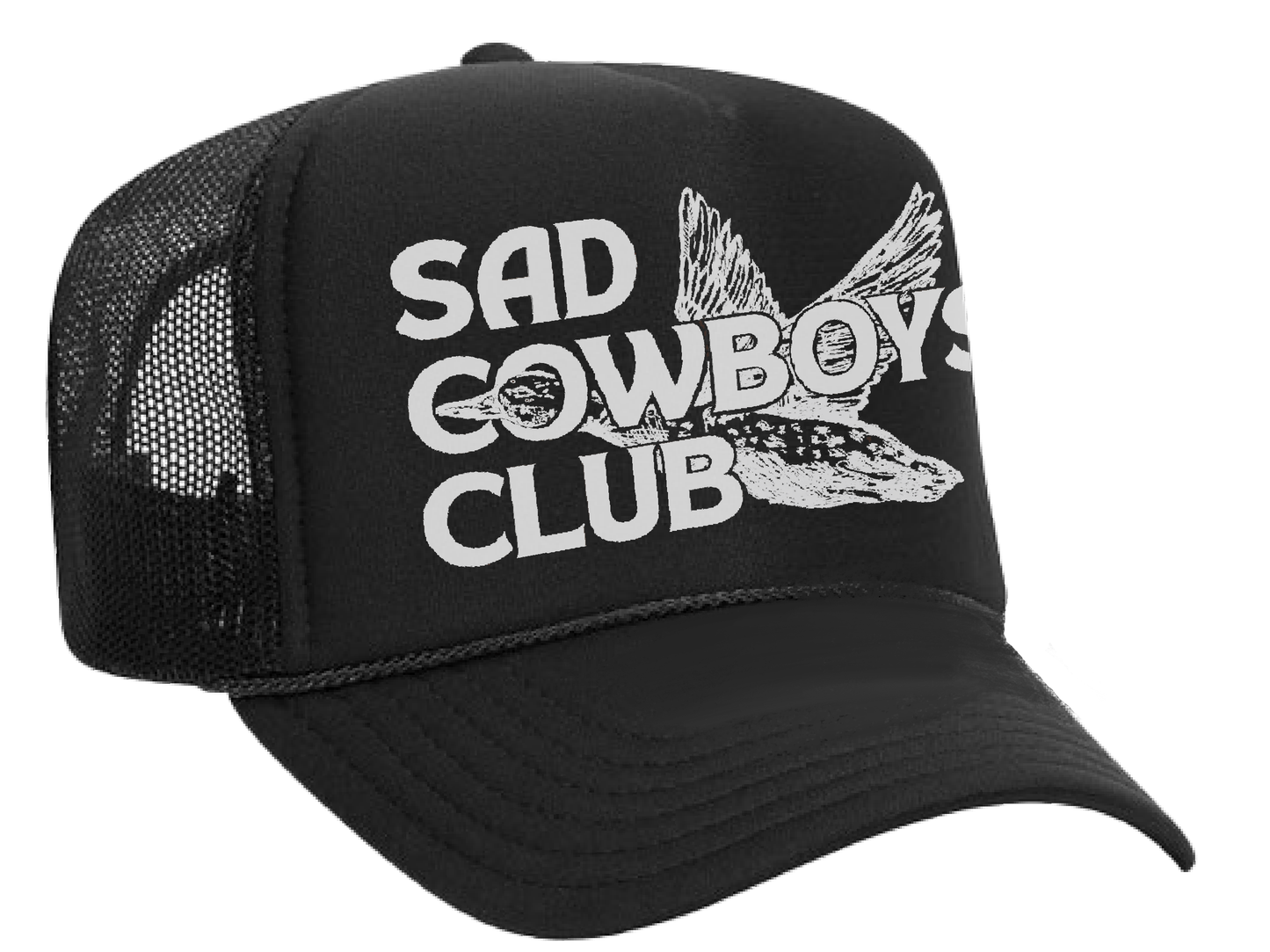 Sad Cowboys Club - Foam Trucker Cap Unisex T-shirt, Sweatshirt, Hoodie, Long Sleeve Tee - T-Shirt, Sweatshirt, Hoodie