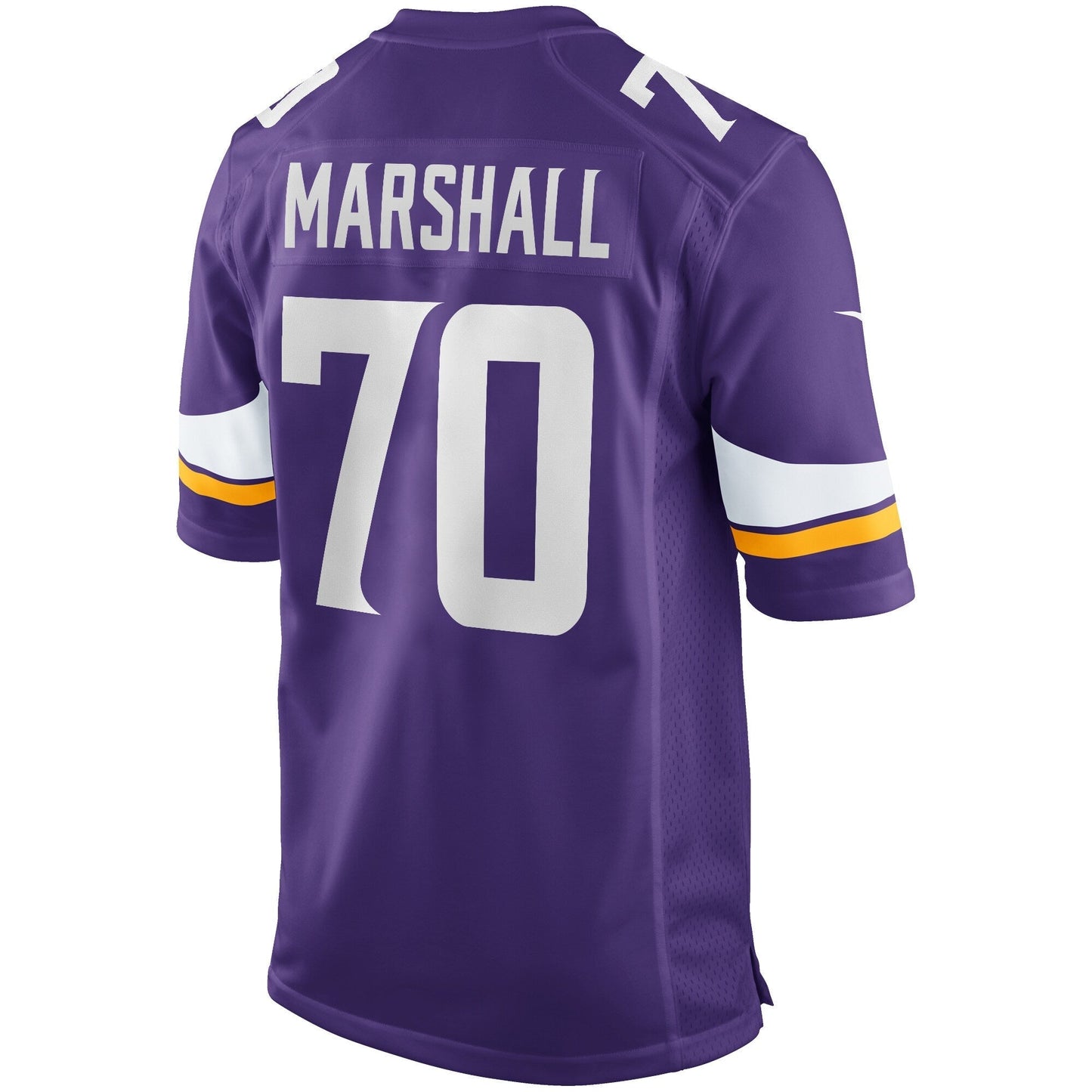 Jim Marshall Minnesota Vikings Game Retired Jersey - Purple football jersey product view 3