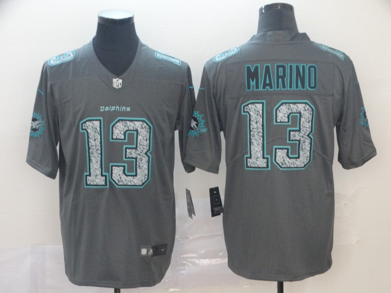 Men's Miami Dolphins Dan Marino #13 Gray Game Player Jersey1 football jersey product view 1