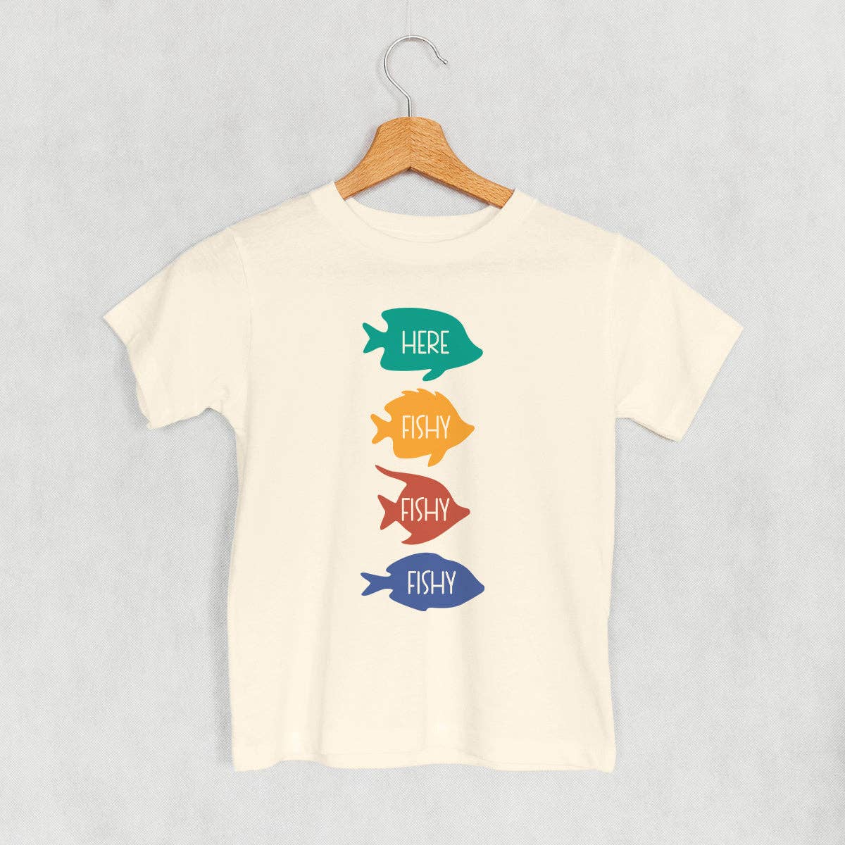 Here Fishy Colorful (Kids) Unisex T-shirt, Sweatshirt, Hoodie, Long Sleeve Tee - T-Shirt, Sweatshirt, Hoodie