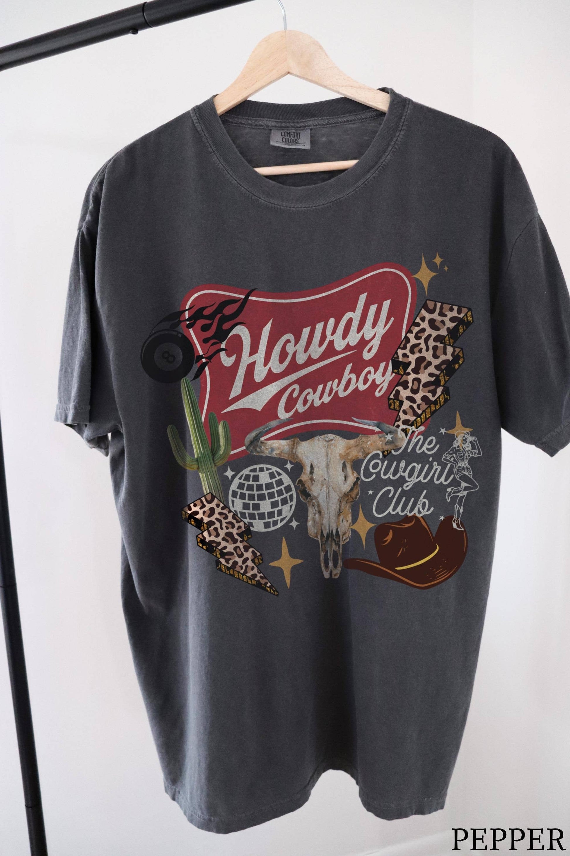 Western Cowboy Skull Disco Rodeo Comfort Tee Unisex T-shirt, Sweatshirt, Hoodie, Long Sleeve Tee - T-Shirt, Sweatshirt, Hoodie