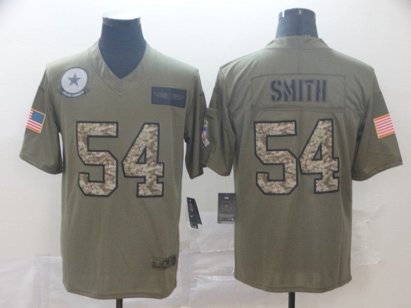 Men's Dallas Cowboys Jaylon Smith #54 Brown Player Game Jersey1 football jersey product view 1