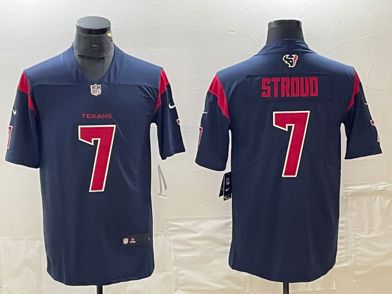 Men's Houston Texans C.J. Stroud #7 Navy Alternate Game Jersey1 football jersey product view 1