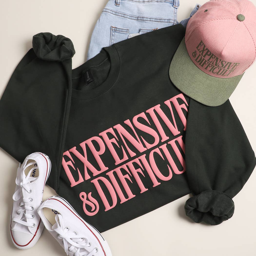 Expensive & Difficult Puff Midweight Sweatshirt Unisex T-shirt, Sweatshirt, Hoodie, Long Sleeve Tee - T-Shirt, Sweatshirt, Hoodie