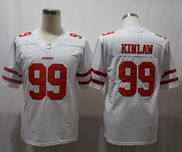 Men's San Francisco 49ers Javon Kinlaw White Game Jersey football jersey product view 1