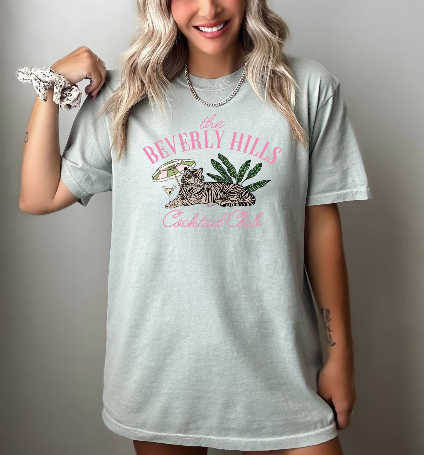 Transfer Only, Trendy Screen Print Transfer, Beverly Hills Unisex T-shirt, Sweatshirt, Hoodie, Long Sleeve Tee - T-Shirt, Sweatshirt, Hoodie