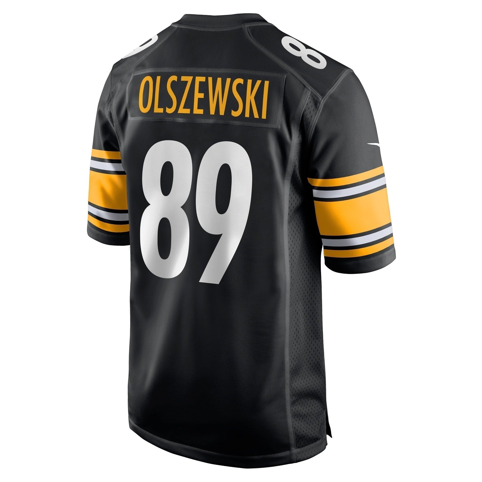 Gunner Olszewski Pittsburgh Steelers Game Jersey - Black football jersey product view 3