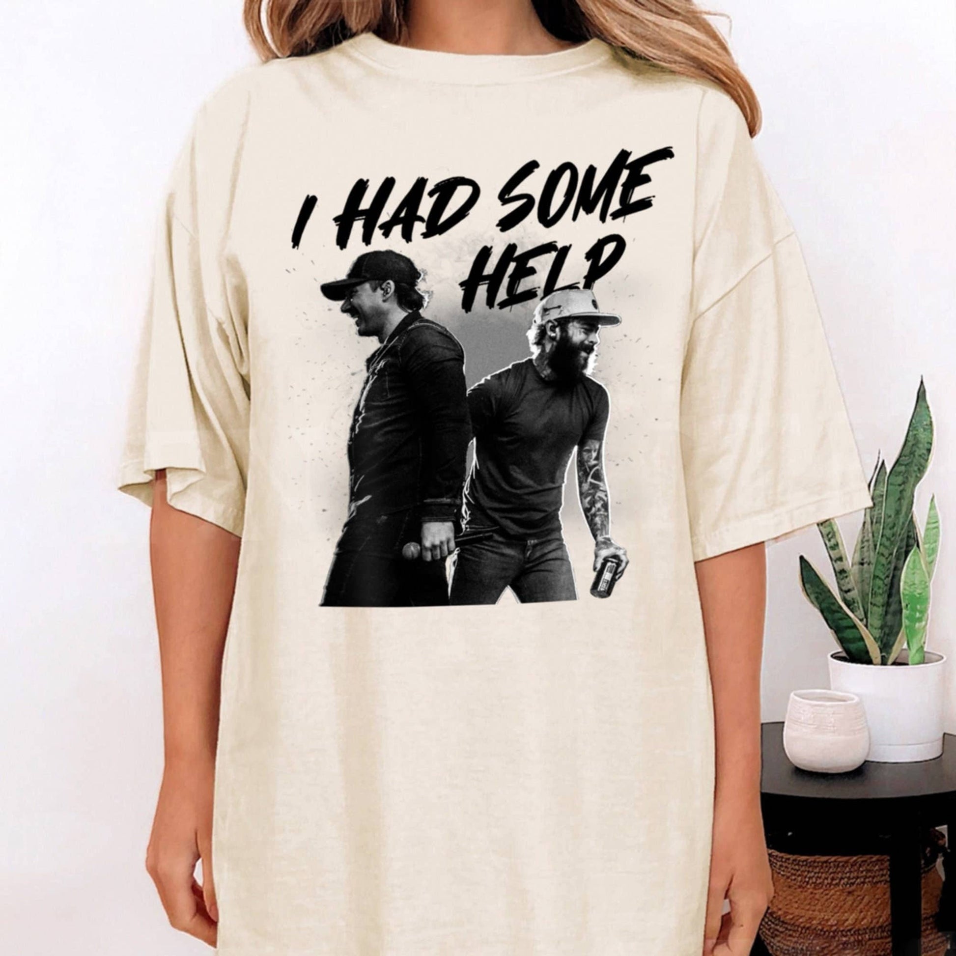 I Had Some Help Wallen and Malone Unisex T-shirt, Sweatshirt, Hoodie, Long Sleeve Tee - T-Shirt, Sweatshirt, Hoodie