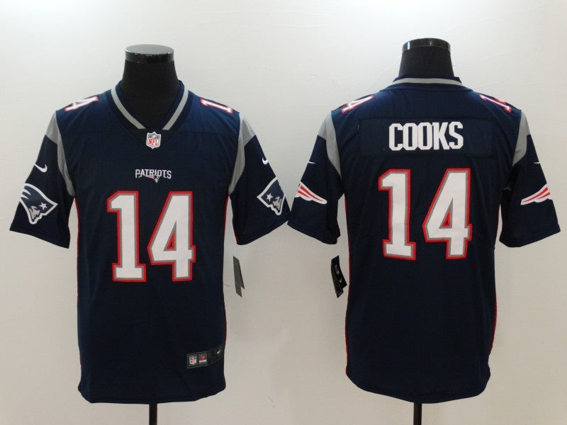Men's New England Patriots Brandin Cooks Navy Game Player Jersey football jersey product view 1