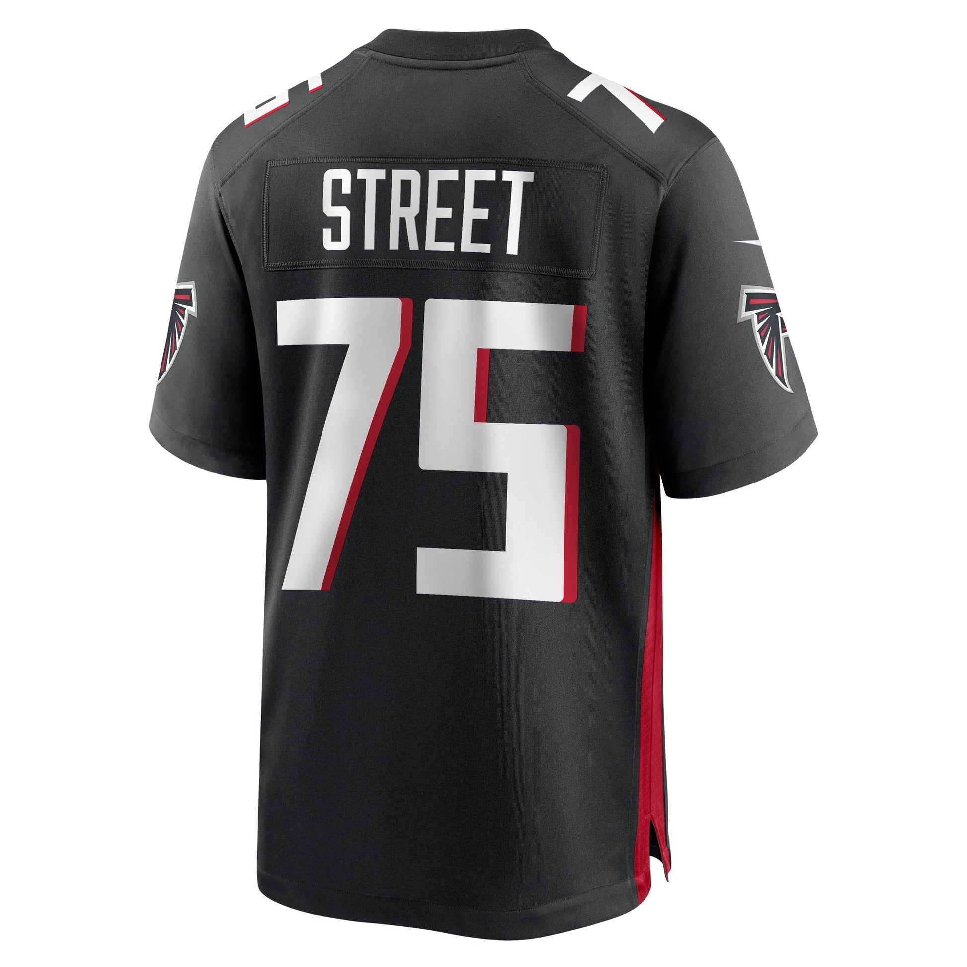 Kentavius Street Atlanta Falcons Game Jersey - Black football jersey product view 3