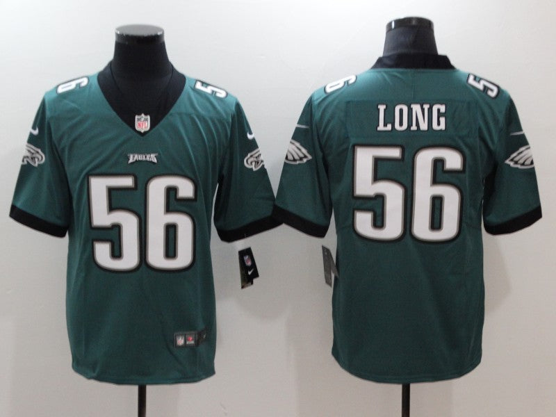 Men's Philadelphia Eagles Chris Long Midnight Green Game Jersey football jersey product view 1
